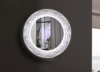 Stylish Round Backlit Mirror