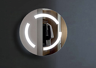 Round Mirror with Led Lights