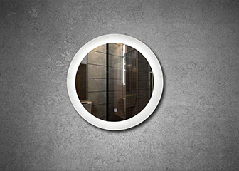 Round Illuminated Mirror with Touch Switch